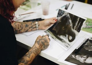Healing tattoo aftercare